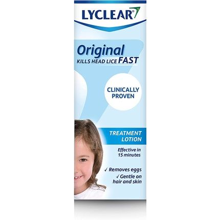 Lyclear Original Lotion Head Lice Treatment With Comb 100Ml - Effective In Just 15 Minutes