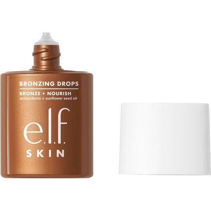 E.L.F. Skin Bronzing Drops Liquid Bronzer For Face And Skin Infused With Vitamin E Vegan And Cruelty-Free Rose Gold