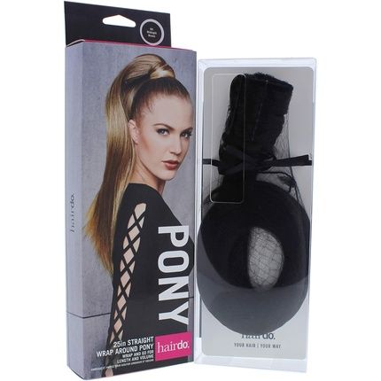 Straight Wrap Around Pony R4 Midnight Brown Hairdo Women 25 Inch Hair Extension