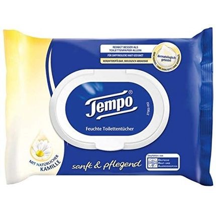 Tempo Moist Toilet Wipes With Chamomile 42 Wipes