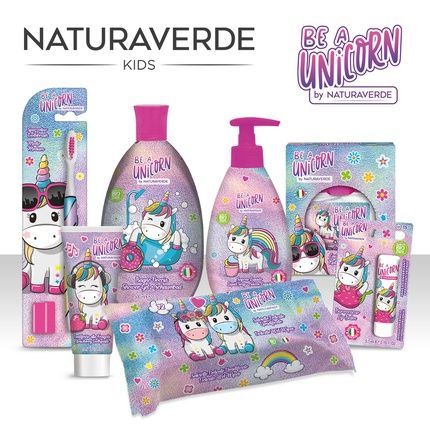 Naturaverde Kids Be A Unicorn Toothbrush With Medium Bristles - Fun Toothbrush For Children - Image 3