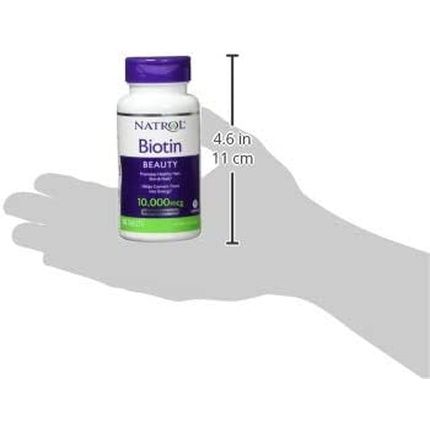 Natrol Biotin Maximum Strength 100 Tablets 10000Mcg - Image 3