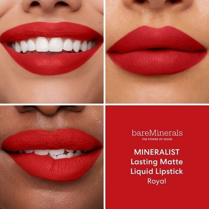 Bareminerals Mineralist Lasting Matte Liquid Lipstick 3.5Ml Royal - Image 3