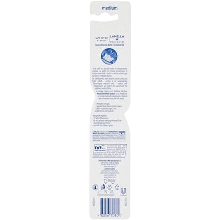 Mentadent White System Medium Toothbrush With Cover - Image 3