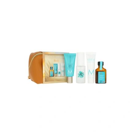 Moroccanoil Travel Kit Body Shower Gel 30Ml Treatment 25Ml Fragrance Mist 30Ml Hand Cream 40Ml Pouch