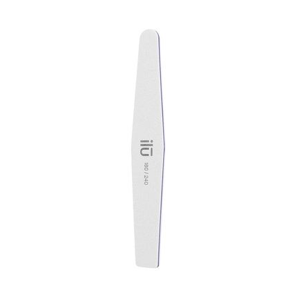 T4B Ilu Professional Double Sided Buffer Nail File Trapeze 180/240 For Natural Acrylic Gel Nails