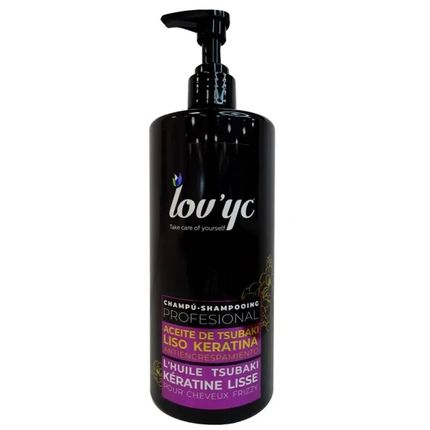 Lov'Yc Professional Keratin And Tsubaki Oil Anti-Frizz Hair Shampoo 25.30 Fl Oz