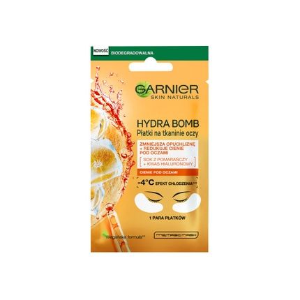 Garnier Moisture Fresh Look Eye Tissue Mask - Orange, 6G