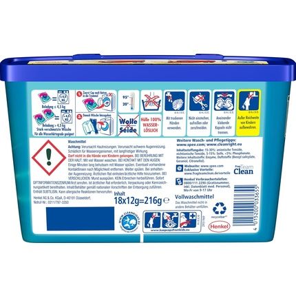 Spee Power Caps 18 Wl Fresh Kick 24H Deodorant Freshness 216G