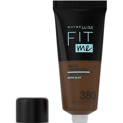Maybelline Fit Me Foundation Matte & Poreless Full Coverage Blendable For Normal To Oily Skin 30Ml 380 Rich Espresso