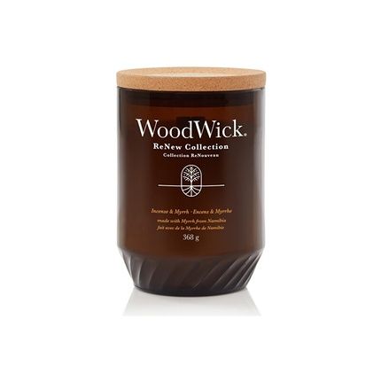 Woodwick Renew Incense Myrrh Candle Large Glass 368 G