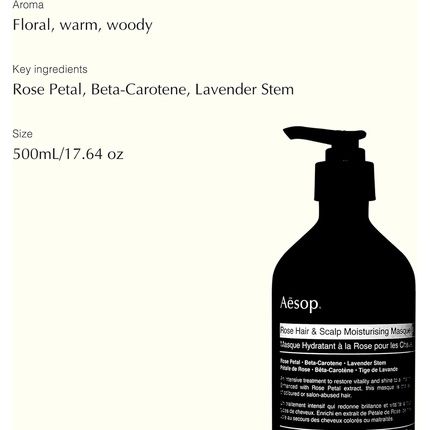 Rose Hair & Scalp Moisturizing Masque 500Ml/17.64Oz - Image 3