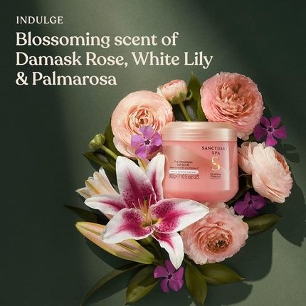 Sanctuary Spa Lily And Rose Salt Body Scrub Exfoliating Pink Himalayan Salt With Vitamin E And Almond Oil 300G - Image 3